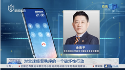 政院学者热议美国加征关税｜余南平教授：新关税政策将冲击全球贸易体系 各国需加强协作应对