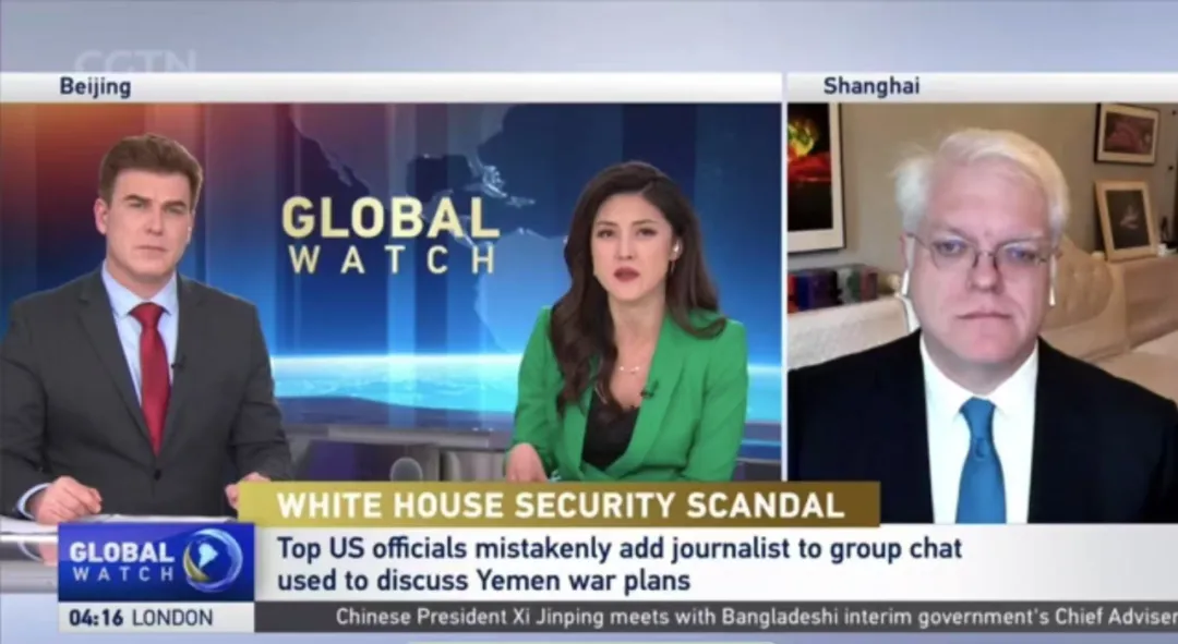 媒体视野｜我院马奥尼教授参与CGTN Global Watch时评栏目